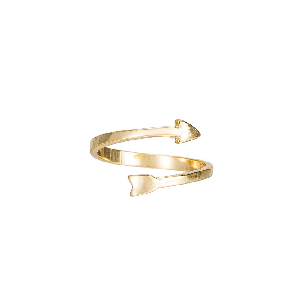 Gold Sterling Silver Arrow Ring