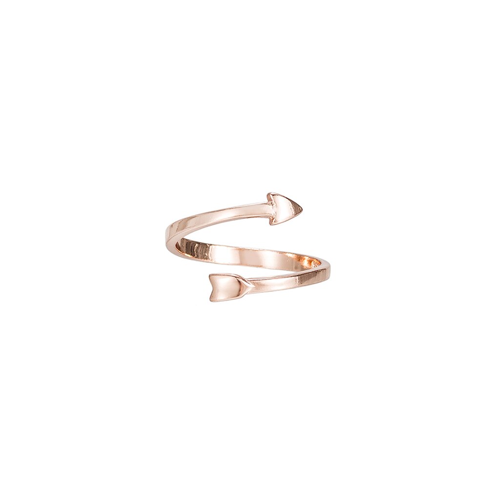Rose Gold Sterling Silver Arrow Ring