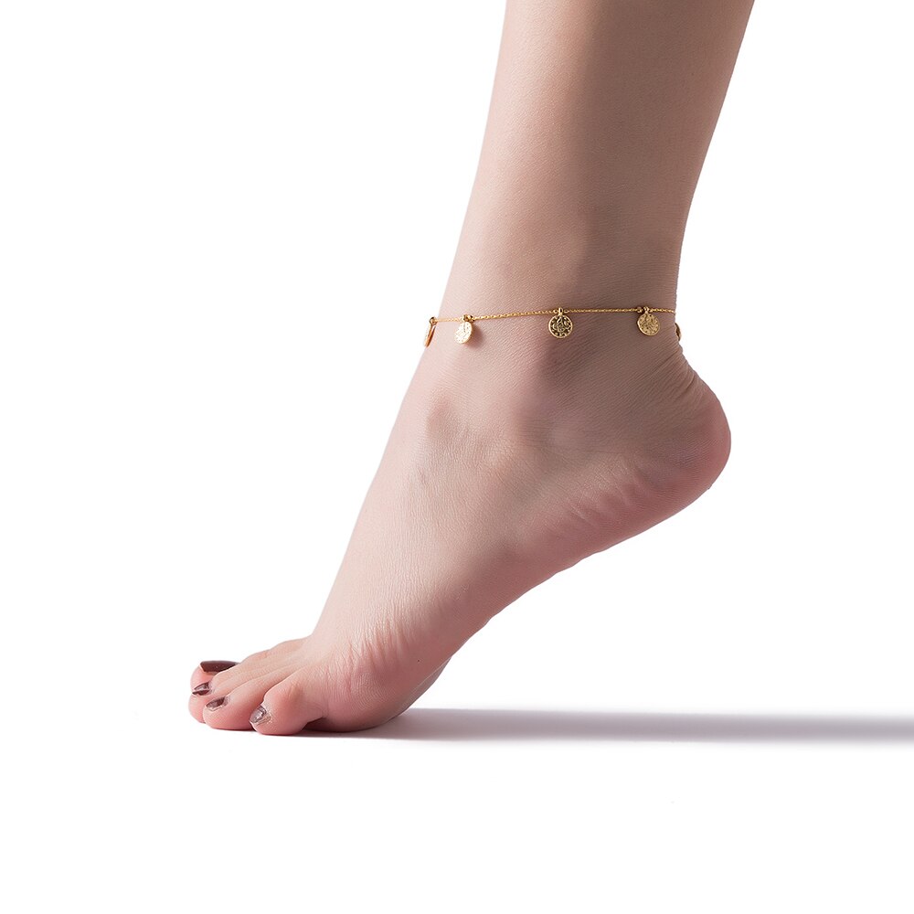  Gold Plated Ottoman Coin Anklet Model