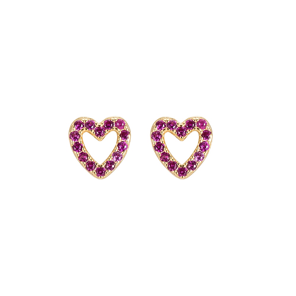 Heart Sterling Silver Stud Earrings
