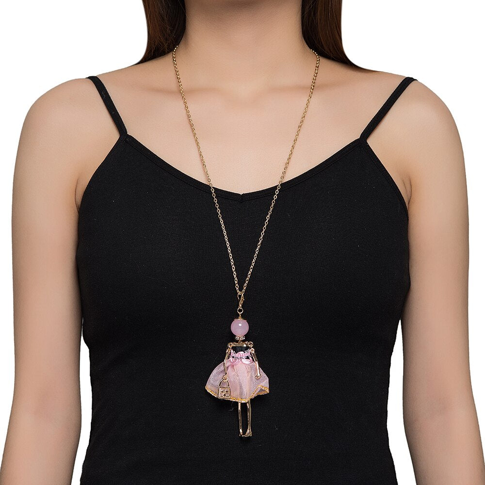 Pink Baby Doll Necklace