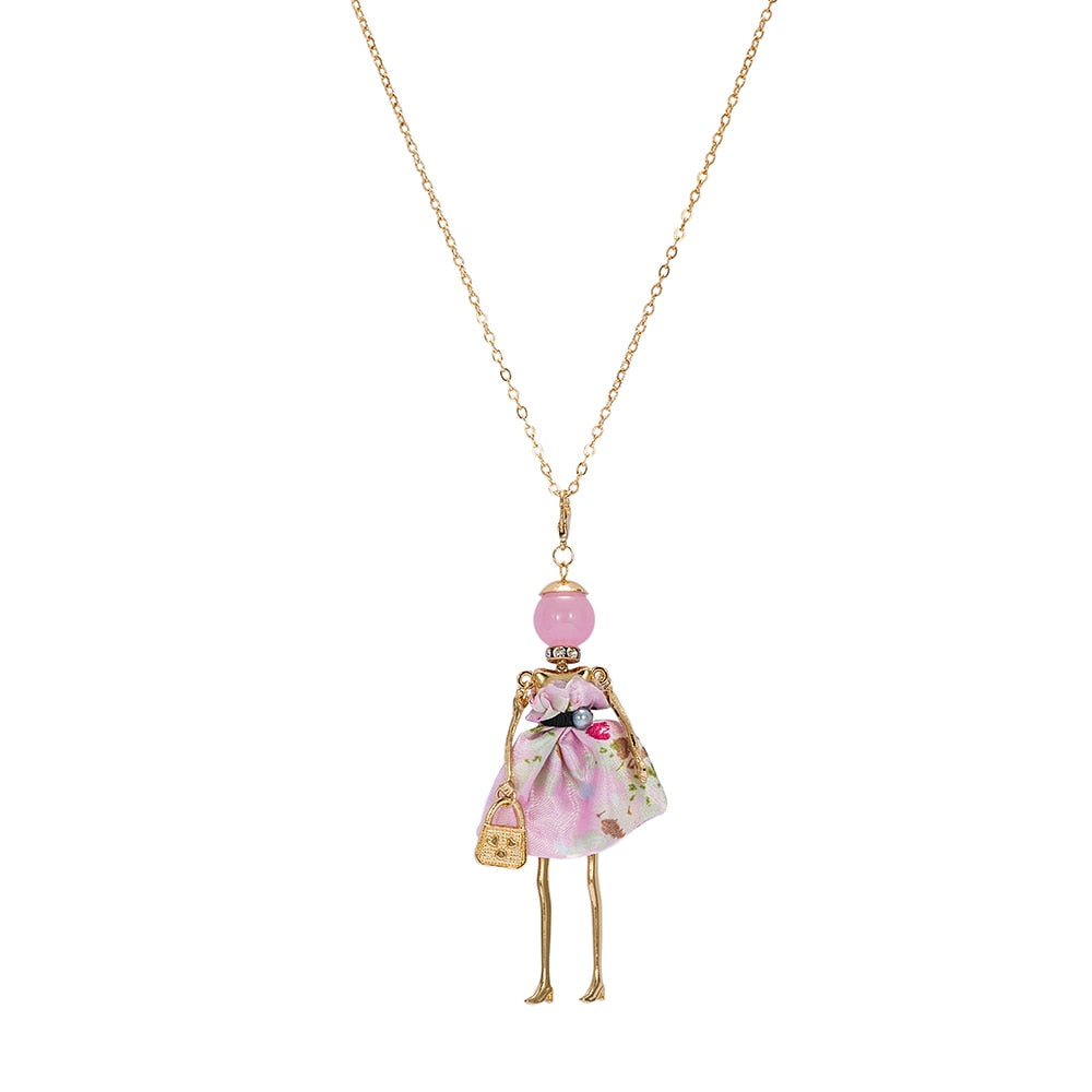 Dreamy Floral Baby Doll Necklace